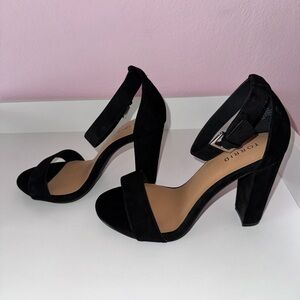Torrid Black Ankle Strap Heels
